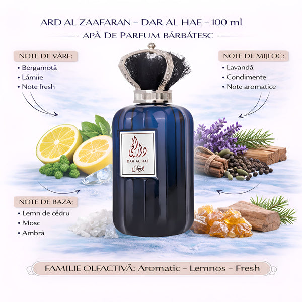 Ard Al Zaafaran DAR AL HAE FOR 100 ml, Apă de parfum barbatesc b