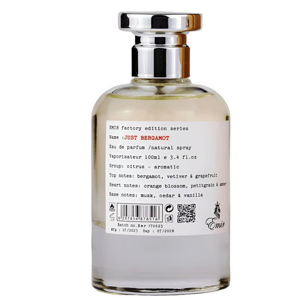 Emir Just Bergamot 100 ml, Apă de parfum Unisex b