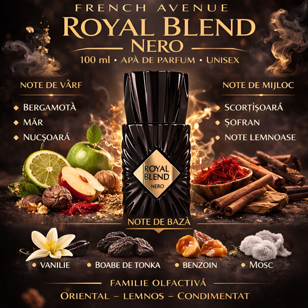 French Avenue Royal Blend Nero 100 ml, Apă de parfum Unisex b