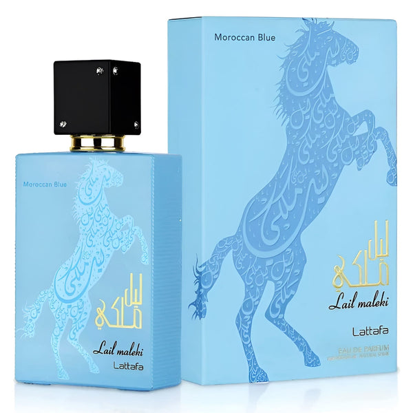 Lattafa Lail Maleki Moroccan Blue 100 ml, Apă de parfum barbatesc c