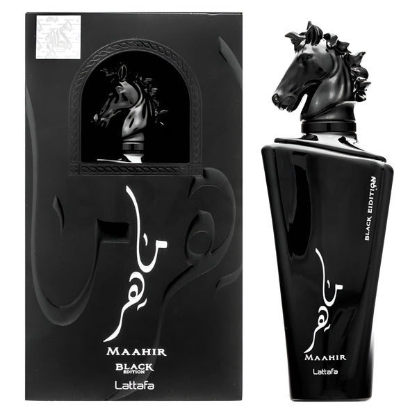 Lattafa MAAHIR BLACK 100 ml, Apă de parfum unisex