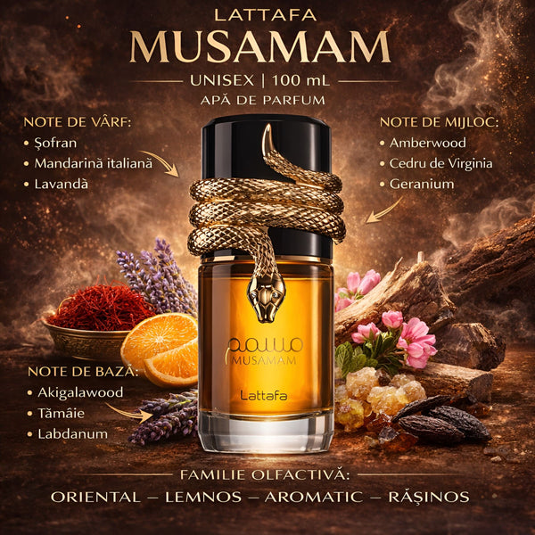 Lattafa MUSAMAM 100 ml, Apă de parfum Unisex b