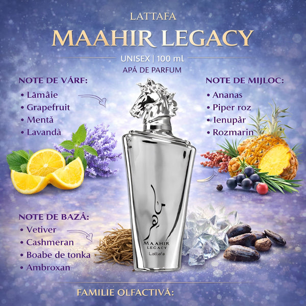 Lattafa Maahir Legacy 100 ml, Apă de parfum Unisex b