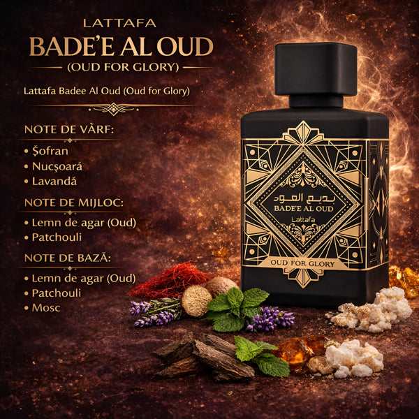 Lattafa BADEE AL OUD 100ml, Apă de parfum Unisex b