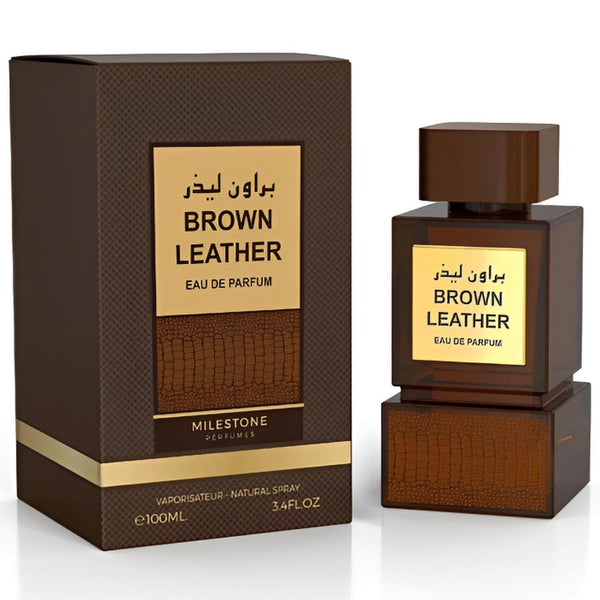 Milestone Brown Leather 100 ml, Apă de parfum barbatesc