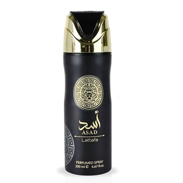 SET Lattafa ASAD 3 PCS 600 ml, Apă de parfum + deo + Room Fresher d