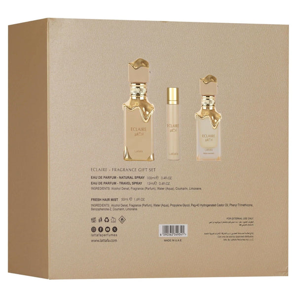 Set Cadou Lattafa Eclaire 100 ml + 12 ml + hairmist 50 ml d