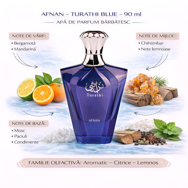 Afnan Turathi Blue 90 ml, Apă de parfum barbatesc b