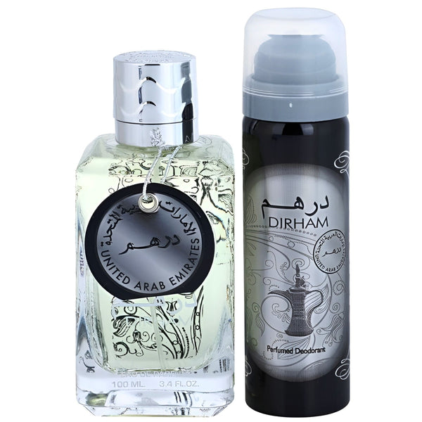 Ard Al Zaafaran Dirham Silver 100 ml + Deo, Apă de parfum barbatesc