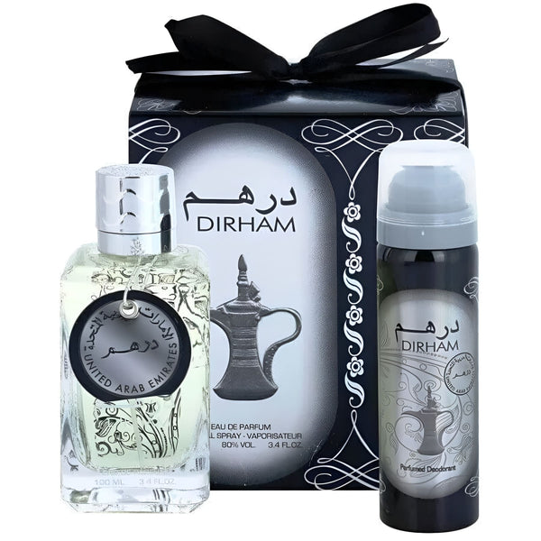 Ard Al Zaafaran Dirham Silver 100 ml + Deo, Apă de parfum barbatesc c