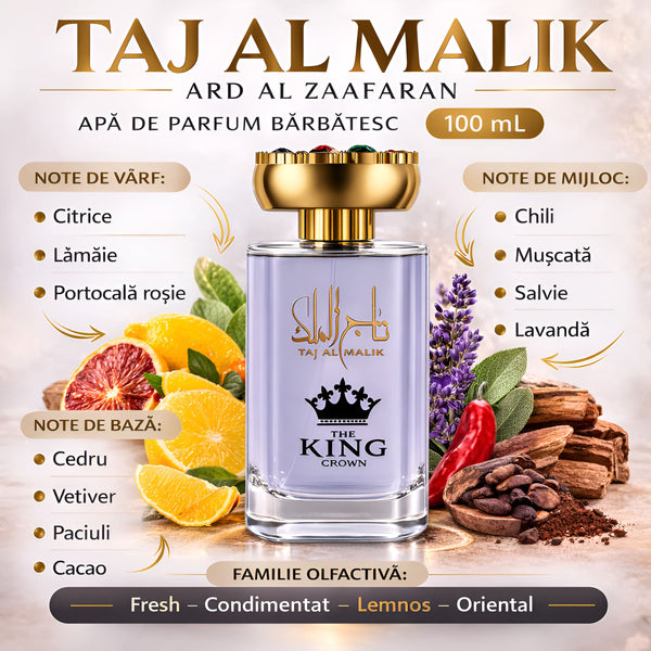 Ard Al Zaafaran Taj Al Malik 100 ml, Apă de parfum barbatesc c