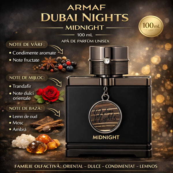 Armaf Dubai Nights Midnight 100 ml, Apă de parfum unisex b