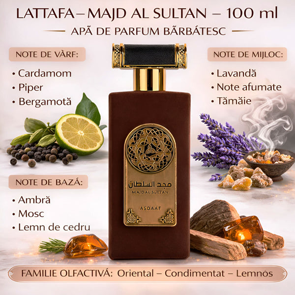 Asdaaf Majd al Sultan 100 ml, Apă de parfum barbatesc