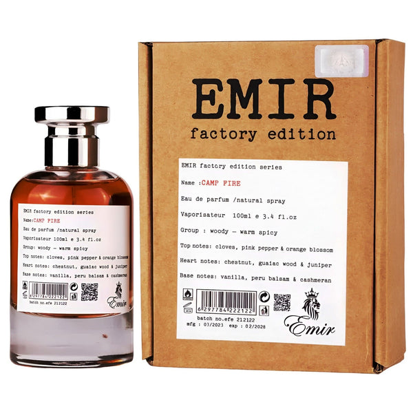 Emir Camp Fire Factory Edition 100 ml, Apă de parfum barbatesc