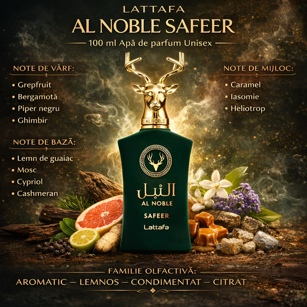 Lattafa AL NOBLE SAFEER 100 ml, Apă de parfum Unisex
