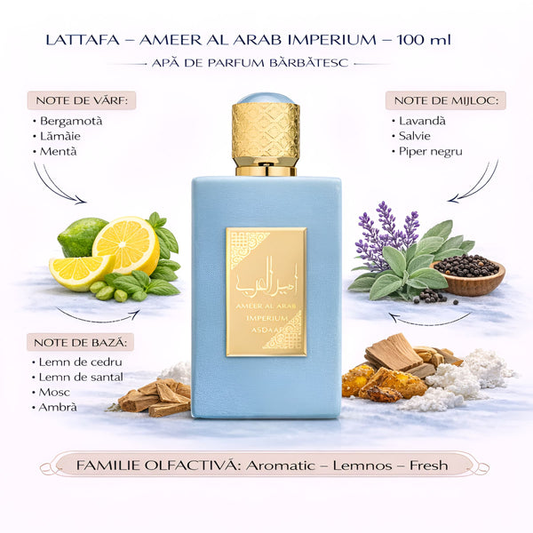 Lattafa AMEER AL ARAB IMPERIUM 100 ml, Apă de parfum barbatesc b