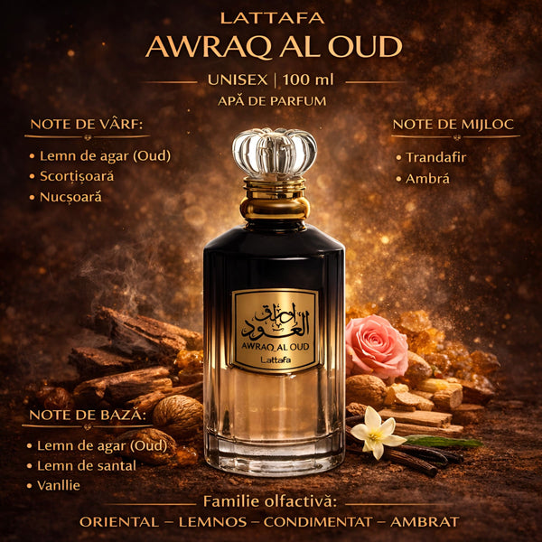 Lattafa AWRAQ AL OUD 100 ml, Apă de parfum Unisex b