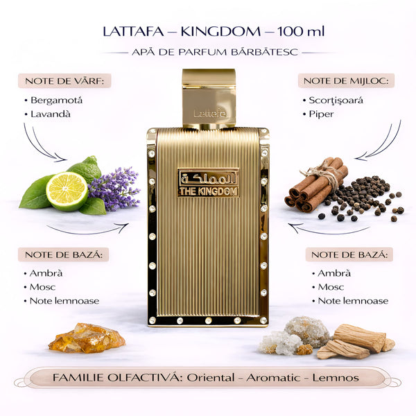 Lattafa KINGDOM100 ml, Apă de parfum barbatesc b