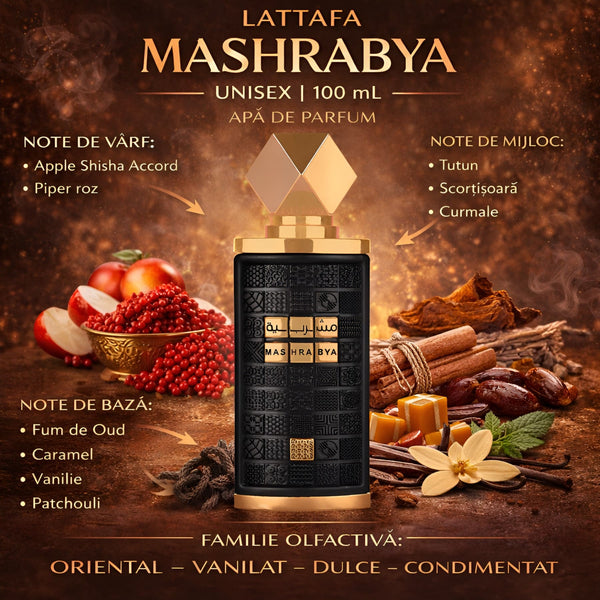 Lattafa MASHRABYA 100 ml, Apă de parfum Unisex b
