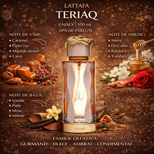 Lattafa TERIAQ 100 ml, Apă de parfum Unisex