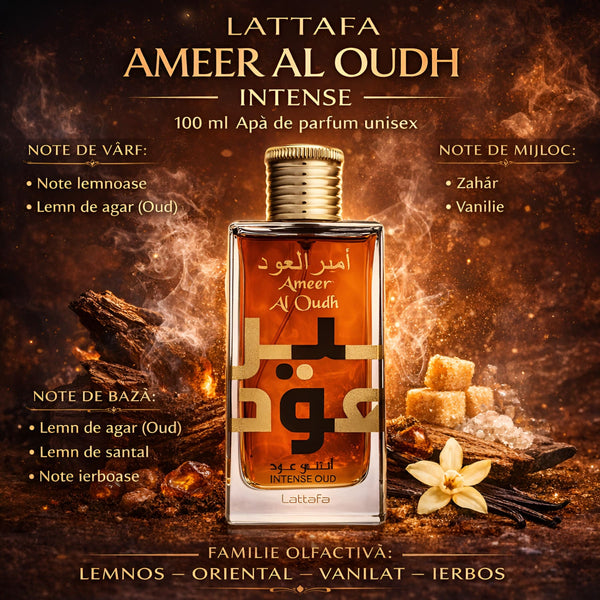 Lattafa AMEER AL OUDH INTENSE 100 ml, Apă de parfum Unisex b
