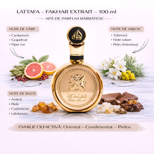 Lattafa FAKHAR EXTRAIT 100ml, Apă de parfum barbatesc c