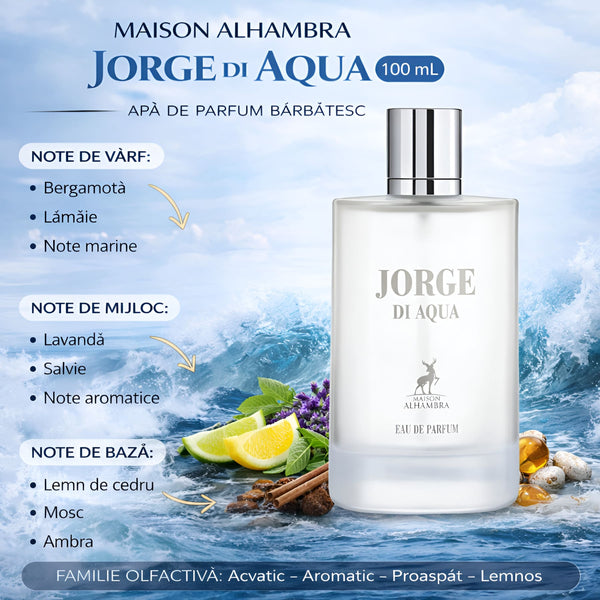 Maison Alhambra Jorge di Aqua 100 ml, Apă de parfum barbatesc b