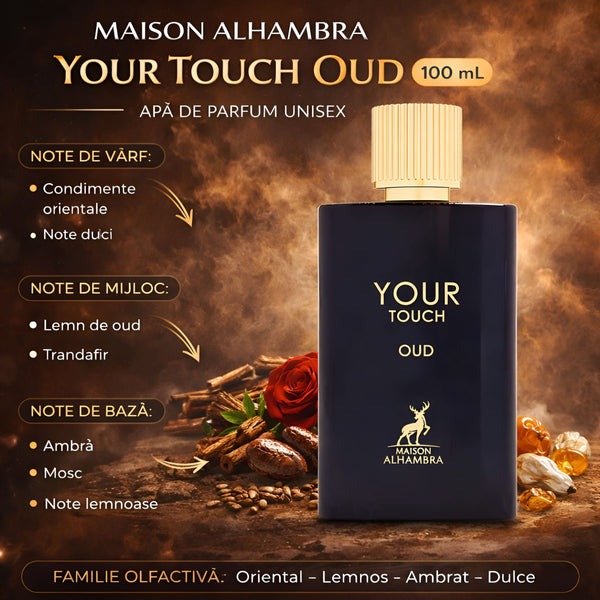 Maison Alhambra YOUR TOUCH OUD 100 ml, Apă de parfum unisex b