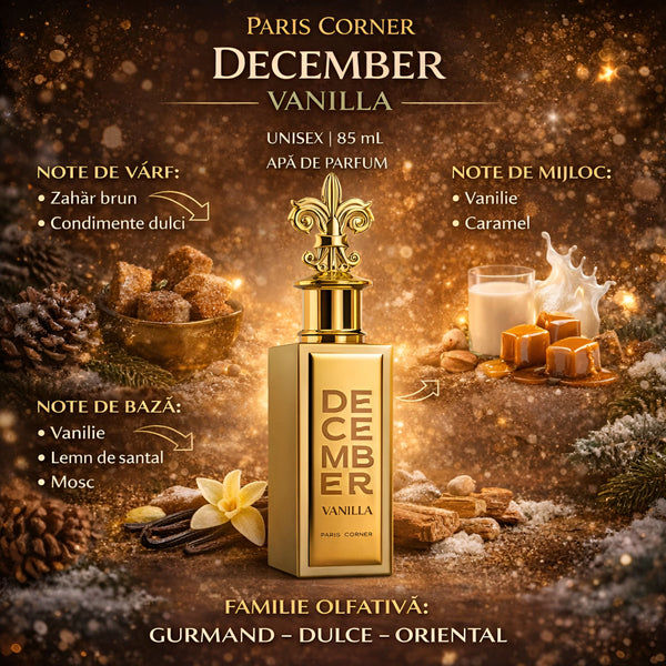 Paris Corner December Vanilla 85 ml, Apă de parfum Unisex b