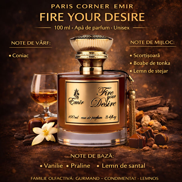 Paris Corner Emir Fire Your Desire 100 ml, Apă de parfum Unisex b