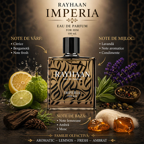 Rayhaan Imperia 100 ml, Apa de parfum Barbatesc b