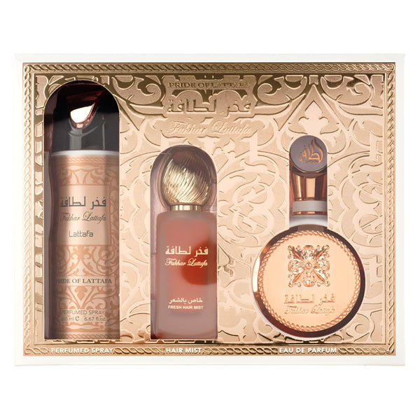 SET Lattafa FAKHAR Femme 3 PCS, Apă de parfum femei b