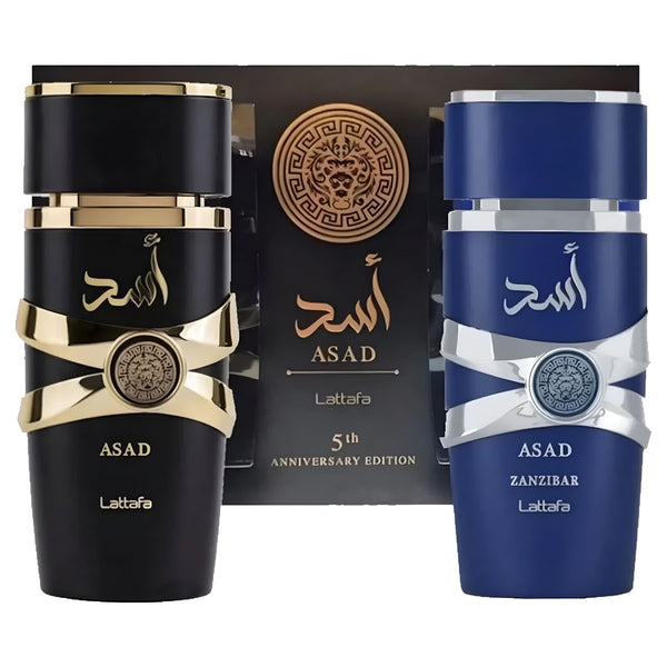 Set Lattafa ASAD + Asad Zanzibar 2 x 100 ml, Apă de parfum barbatesc b