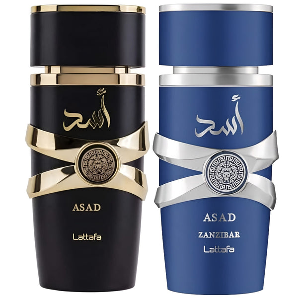 Set Lattafa ASAD + Asad Zanzibar 2 x 100 ml, Apă de parfum barbatesc c