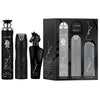 Set cadou Lattafa Maahir Black 100 ml EDP Spray + 200 ml Spray + 300 ml Air Freshener c