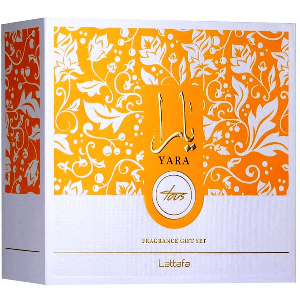 Yara Tous Set Cadou Lattafa, 100 ml - 50 ml - 12 ml c