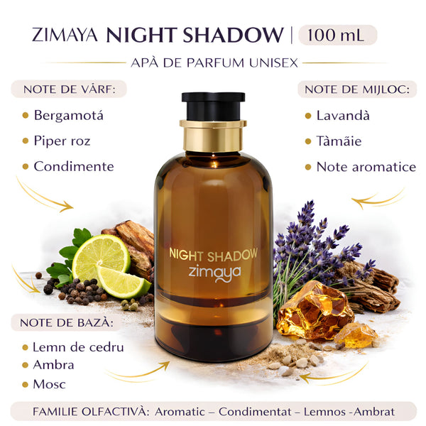 Zimaya Night Shadow 100 ml, Apă de parfum unisex