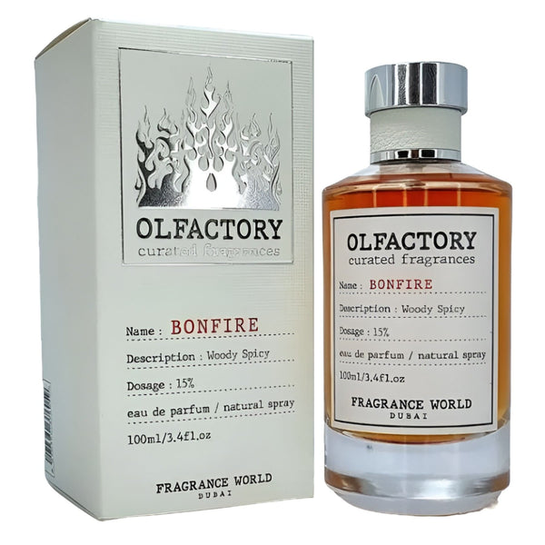 Olfactory Bonfire Fragrance World 100 ml, Apa de Parfum Unisex